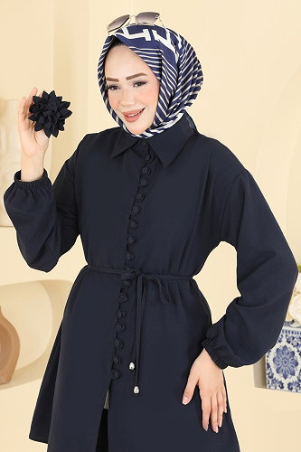 moda selvim طقم كحلي 2934SL432 - Thumbnail
