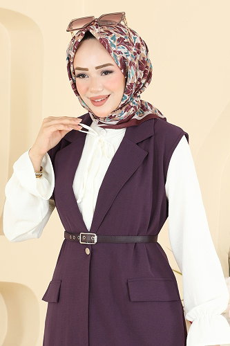 moda selvim Combined 2935SL432 Dark Lilac - Thumbnail