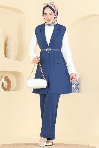 moda selvim طقم ازرق 2935SL432 - Thumbnail