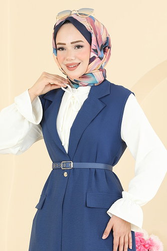 moda selvim طقم ازرق 2935SL432 - Thumbnail