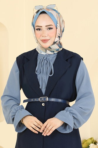 moda selvim طقم كحلي 2935SL432 - Thumbnail