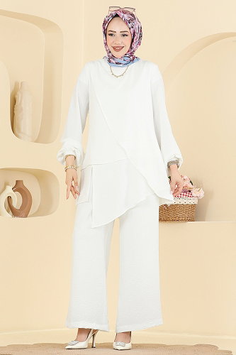 moda selvim Combined 2936SLK540 Ecru - Thumbnail