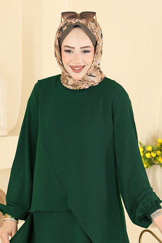 moda selvim طقم زيتي 2936SLK540 - Thumbnail