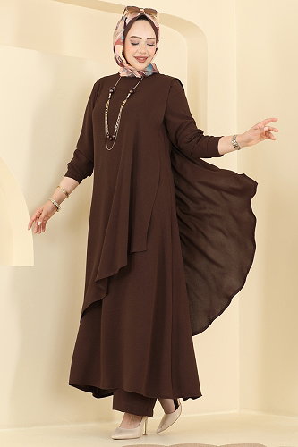moda selvim Combined 2937SLK540 Brown - Thumbnail