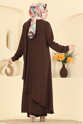 moda selvim Combined 2937SLK540 Brown - Thumbnail