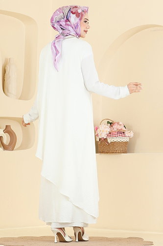moda selvim Combined 2937SLK540 Ecru - Thumbnail