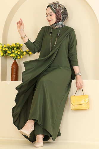 moda selvim Combined 2937SLK540 Khaki - Thumbnail