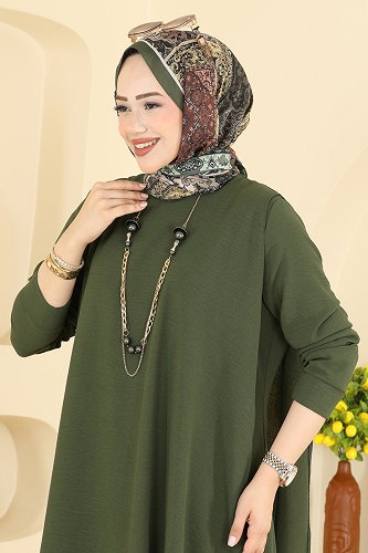 moda selvim طقم اخضر عفني 2937SLK540 - Thumbnail