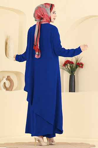 moda selvim طقم نيلي 2937SLK540 - Thumbnail