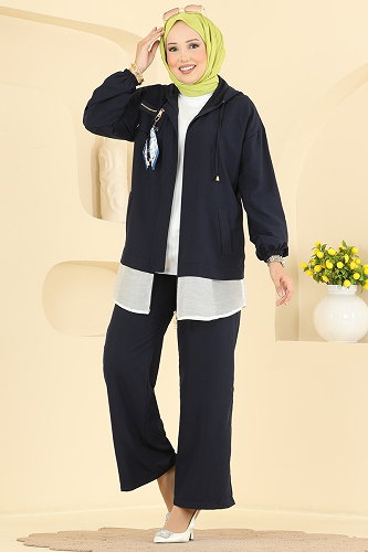 moda selvim Combined 2943SL432 Dark Navy Blue - Thumbnail