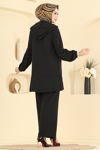 moda selvim طقم أسود 2949SL432 - Thumbnail