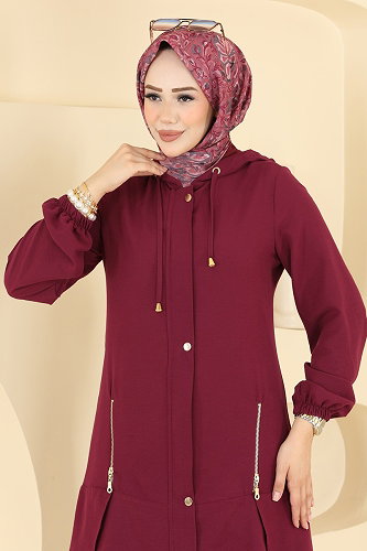 moda selvim Combined 2949SL432 Burgundy - Thumbnail
