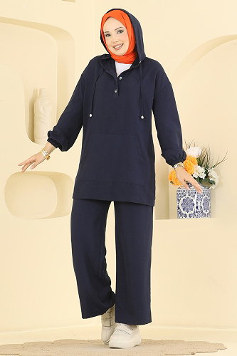 moda selvim طقم كحلي 2953SL432 - Thumbnail
