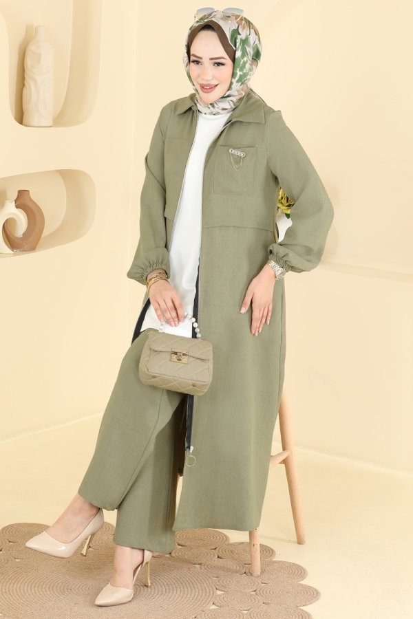 Modaselvim الاطقم طقم أخضر عشبي 2955SL432