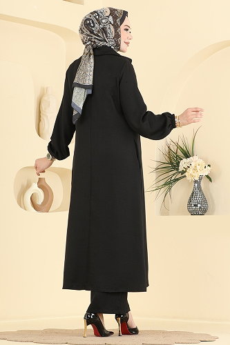 moda selvim طقم أسود 2955SL432 - Thumbnail
