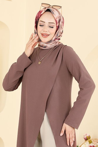 moda selvim طقم وردي وبيج 2956SL432 - Thumbnail