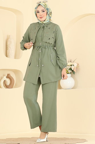 moda selvim Combined 2957SL432 Almond Green - Thumbnail