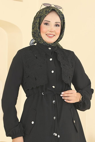 moda selvim طقم أسود 2957SL432 - Thumbnail