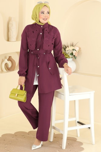 S.L. - Combined 2957SL432 Burgundy