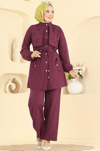 moda selvim Combined 2957SL432 Burgundy - Thumbnail