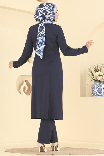 moda selvim طقم كحلي 2961SL432 - Thumbnail