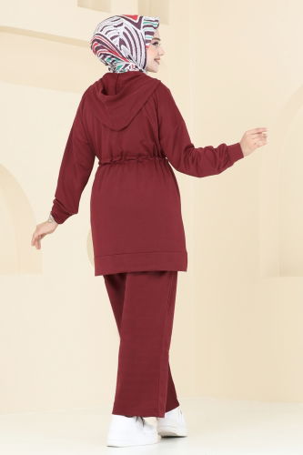 moda selvim Combined 296DVL817 Burgundy - Thumbnail