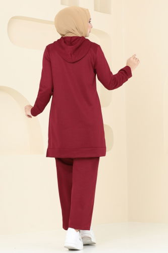 moda selvim Combined 299DVL817 Burgundy - Thumbnail