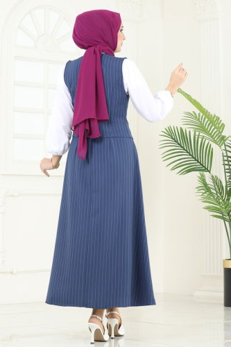 moda selvim Combined 3001BLU797 Indigo - Thumbnail