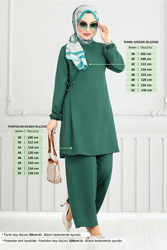 moda selvim Combined 3004BM1076-M Emerald - Thumbnail