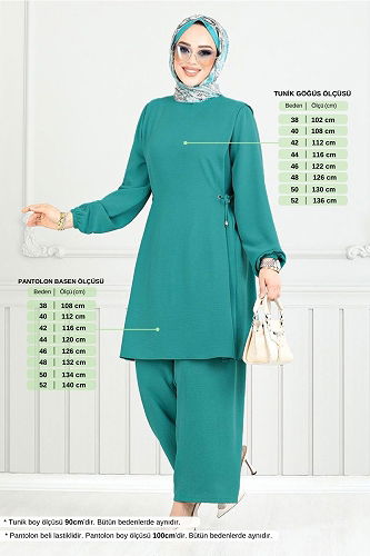 moda selvim Combined 3004BM1076-M Light Petroleum - Thumbnail