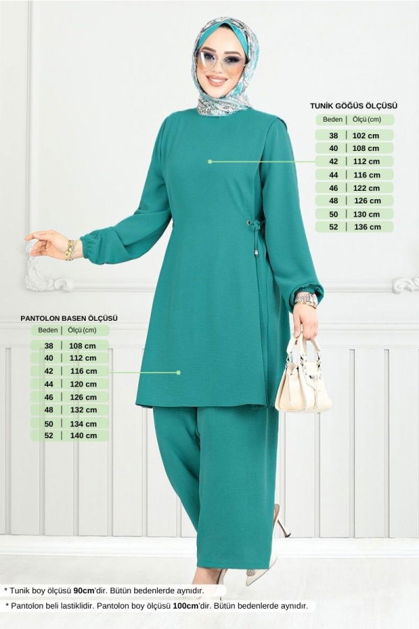 Modaselvim خصم صافٍ20%+20% في سلة التسوق طقم بترولي فاتح 3004BM1076-M