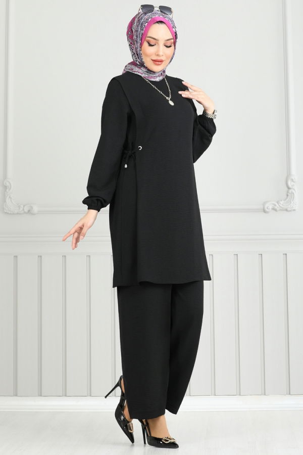 Modaselvim خصم صافٍ20%+20% في سلة التسوق طقم أسود 3004BM387