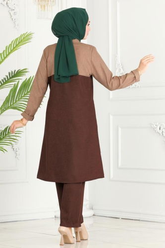 moda selvim COMBINED 3014KTR750 Brown - Thumbnail