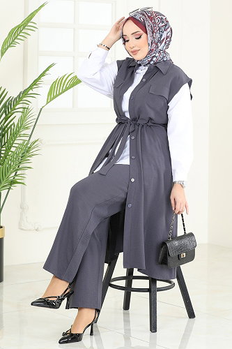 moda selvim Combined 3017BLU797 Anthracite - Thumbnail