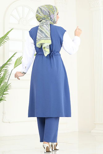 moda selvim Combined 3017BLU797 Indigo - Thumbnail