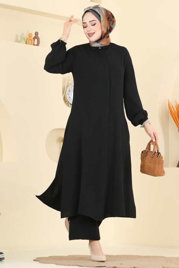Modaselvim Hijab Combinations Combined 3031SMD1186 Black