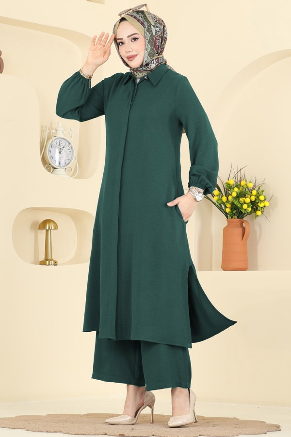 Modaselvim Hijab Combinations Combined 3031SMD1186 Emerald