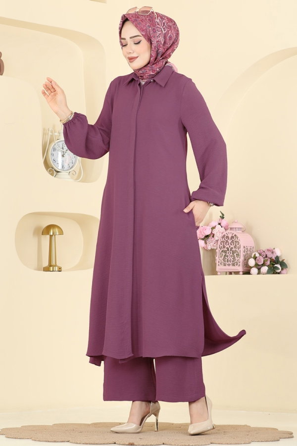 Modaselvim Hijab Combinations Combined 3031SMD1186 Light Damson