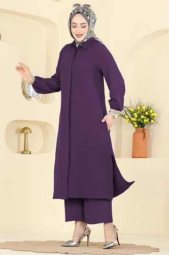 moda selvim Combined 3031SMD1186 Purple - Thumbnail