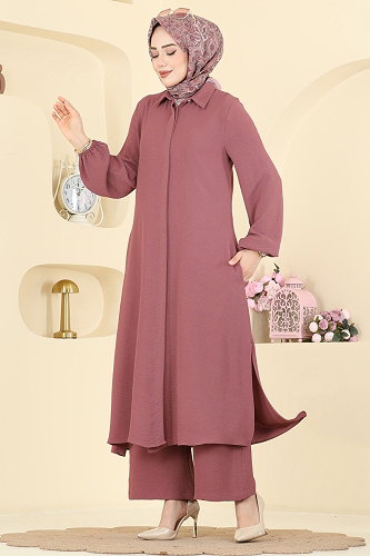 moda selvim طقم وردي 3031SMD1186 - Thumbnail