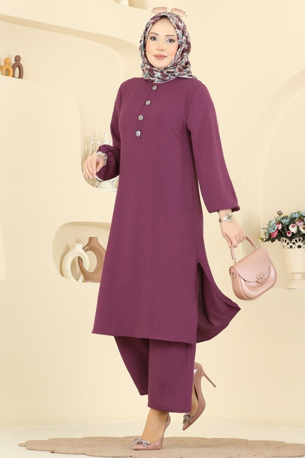 Modaselvim Hijab Combinations Combined 3032SMD1186 Damson