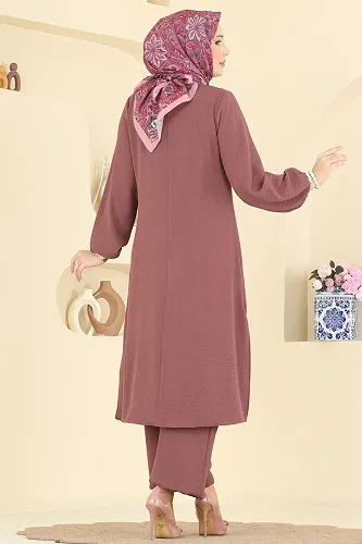 moda selvim طقم وردي غامق 3032SMD1186 - Thumbnail