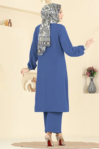 moda selvim طقم ازرق 3032SMD1186 - Thumbnail