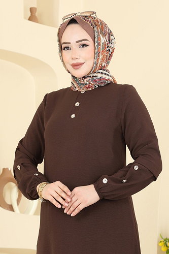 moda selvim طقم بني 3034SMD1186 - Thumbnail