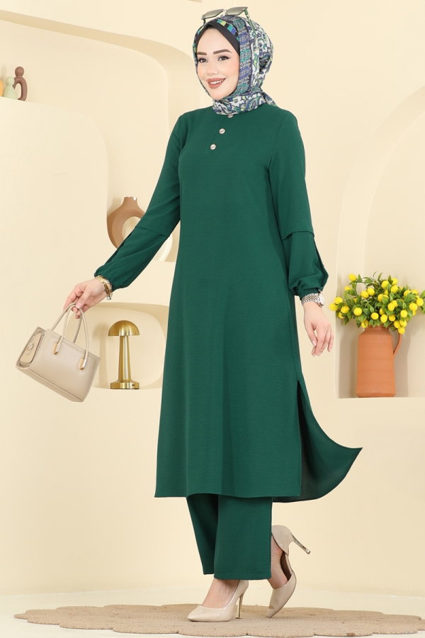 Modaselvim Hijab Combinations Combined 3034SMD1186 Emerald