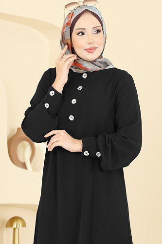 moda selvim طقم أسود 3035SMD1186 - Thumbnail