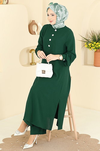 moda selvim Combined 3035SMD1186 Dark Emerald - Thumbnail