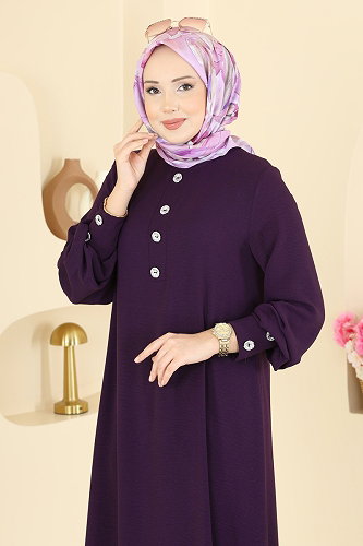 moda selvim طقم أرجواني 3035SMD1186 - Thumbnail