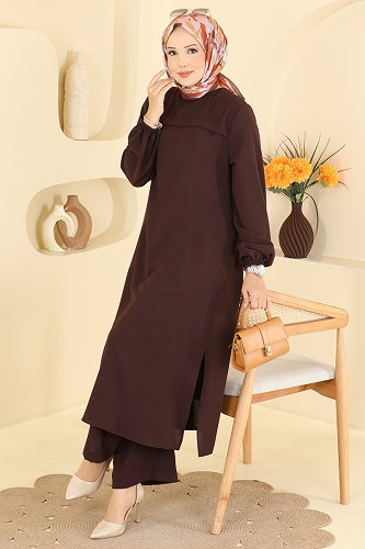 moda selvim Combined 3040SMD1186 Brown - Thumbnail