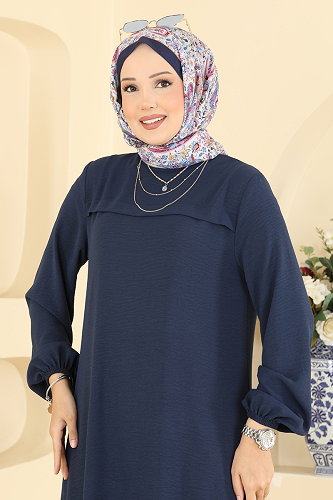 moda selvim طقم كحلي 3040SMD1186 - Thumbnail